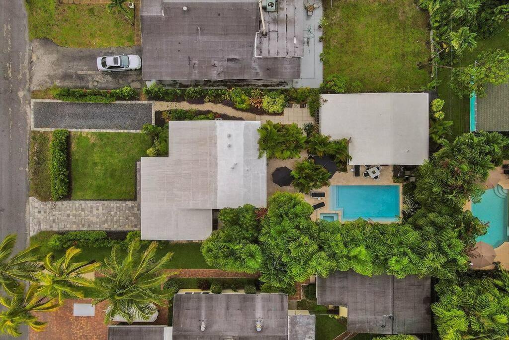 Stylish Tropical Oasis Hot Tub Pool Bbq Villa Fort Lauderdale Dış mekan fotoğraf